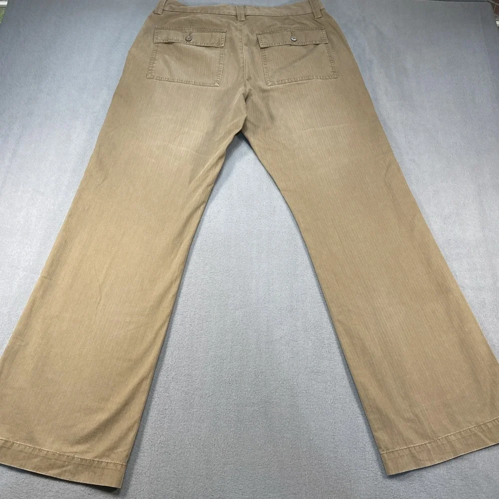 Banana Republic Mens Pants Chino Style Faded Wide‎ Leg Tan/Brown 32x32